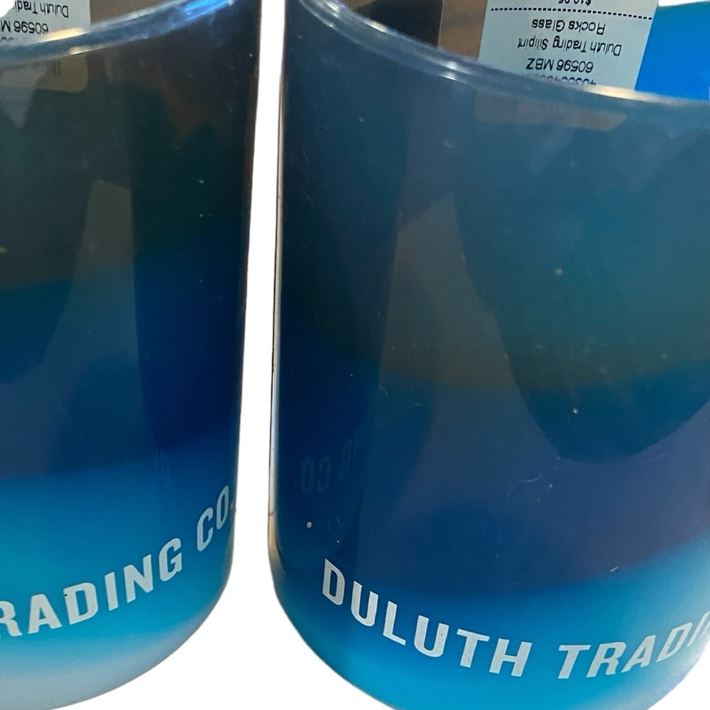 Two- Silipint Rocks Glass Duluth Trading Co